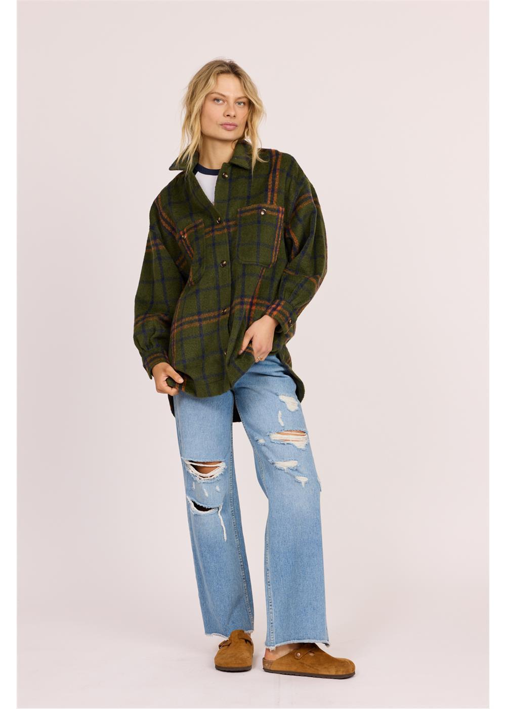 SISSTR MISHA OVERSHIRT WOVEN-SUR - Stoke Outlets