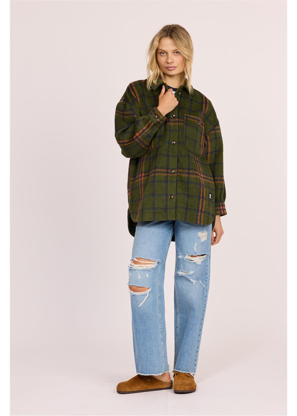 SISSTR MISHA OVERSHIRT WOVEN-SUR - Stoke Outlets