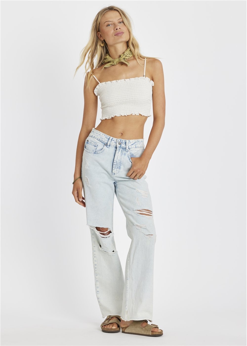 Sisstr Pismo Beach Woven Top - Stoke Outlets