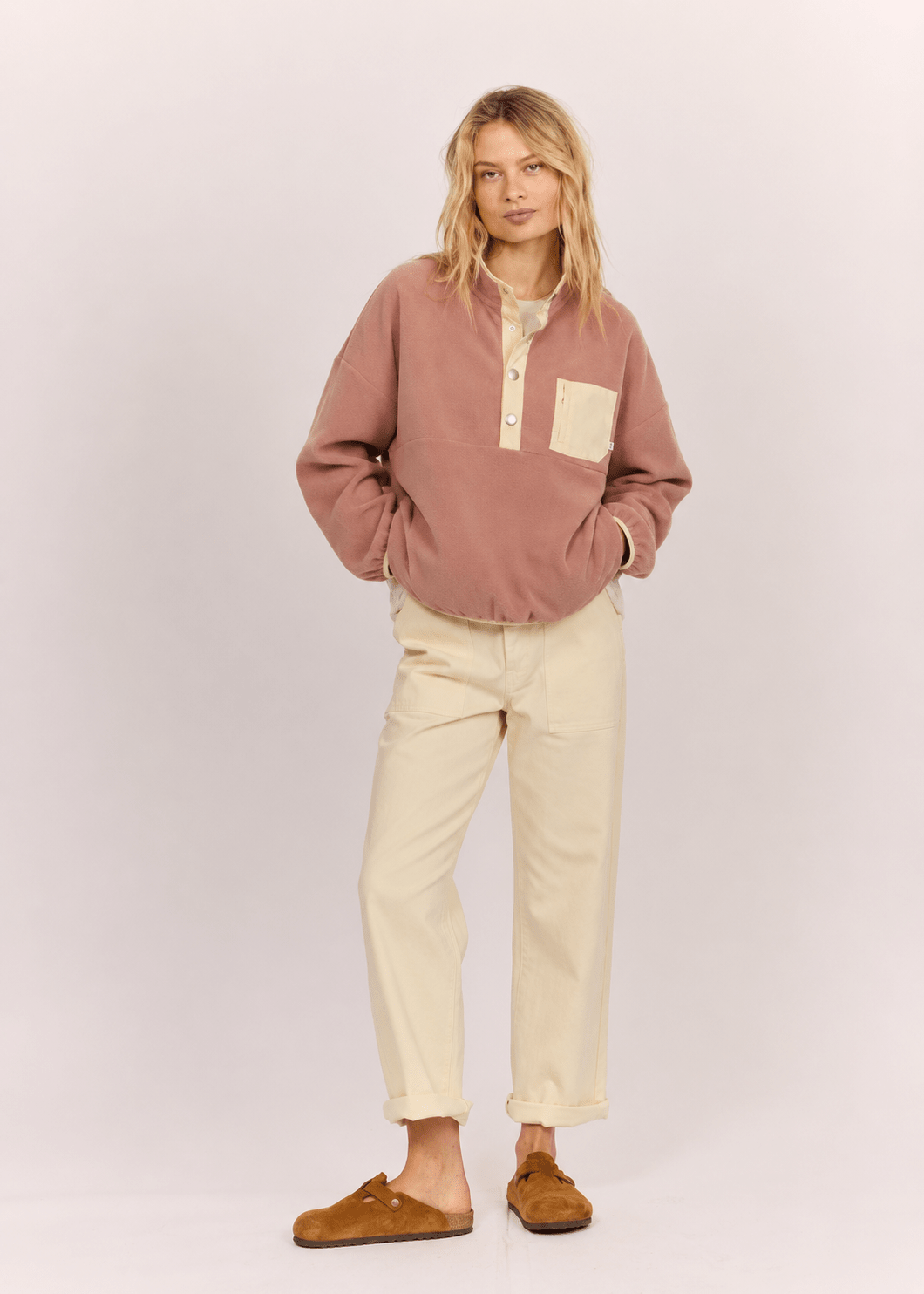 Sisstr Powder Pullover Fleece, Daydream - Stoke Outlets