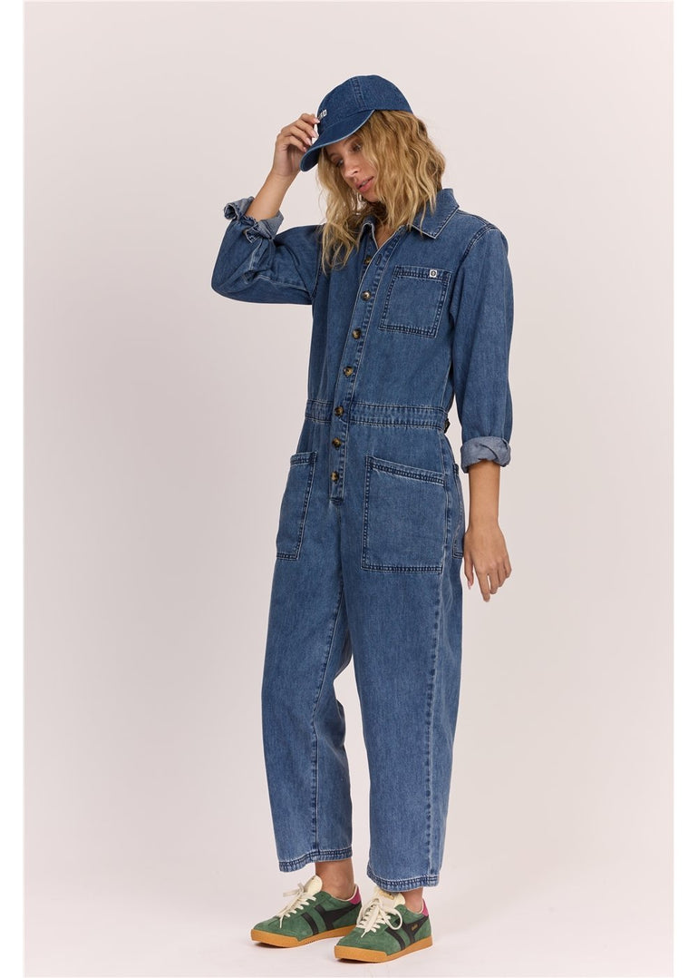 SISSTR SEAS THE DAY JUMPSUIT - VBL - Stoke Outlets