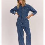SISSTR SEAS THE DAY JUMPSUIT - VBL - Stoke Outlets