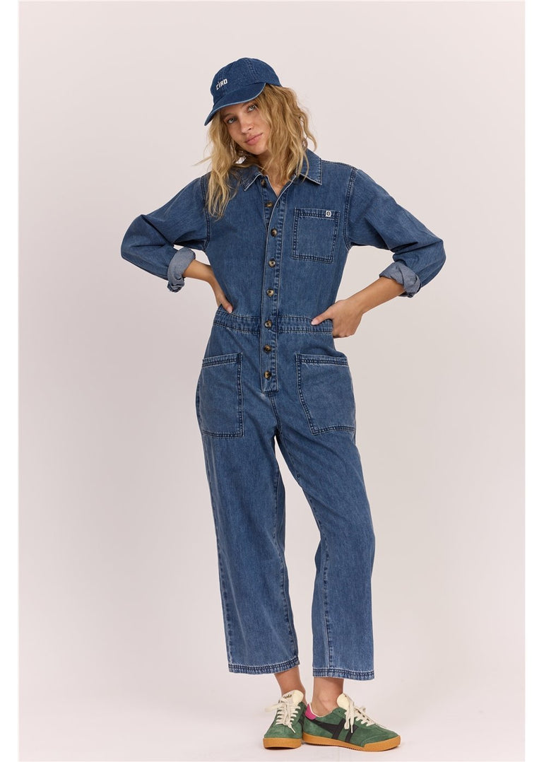 SISSTR SEAS THE DAY JUMPSUIT - VBL - Stoke Outlets
