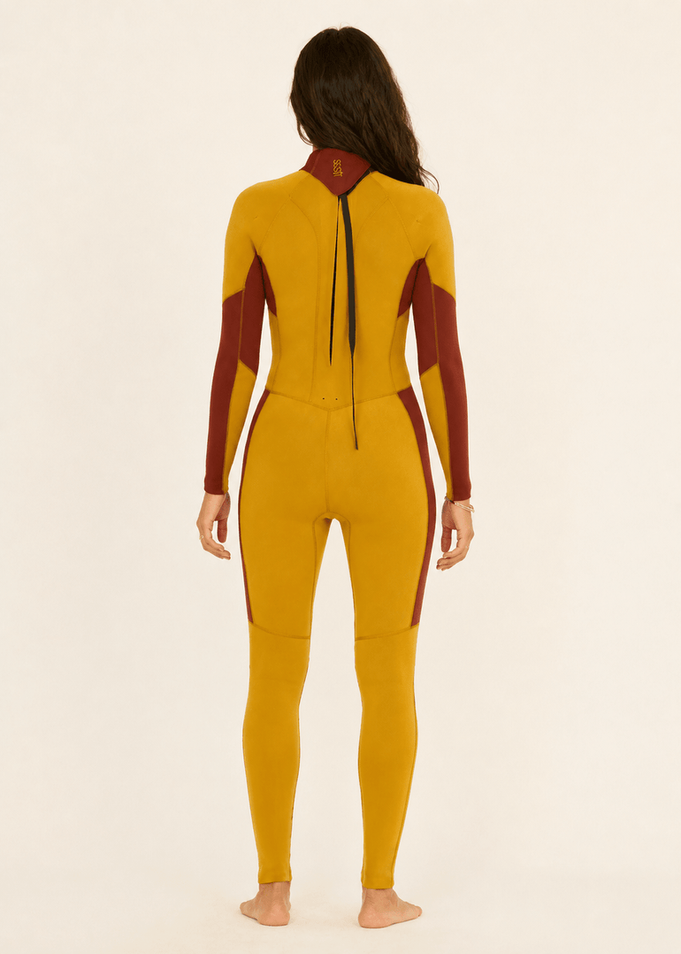 Sisstr Seven Seas 3/2 Back Zip Full Suit, Gold - Stoke Outlets