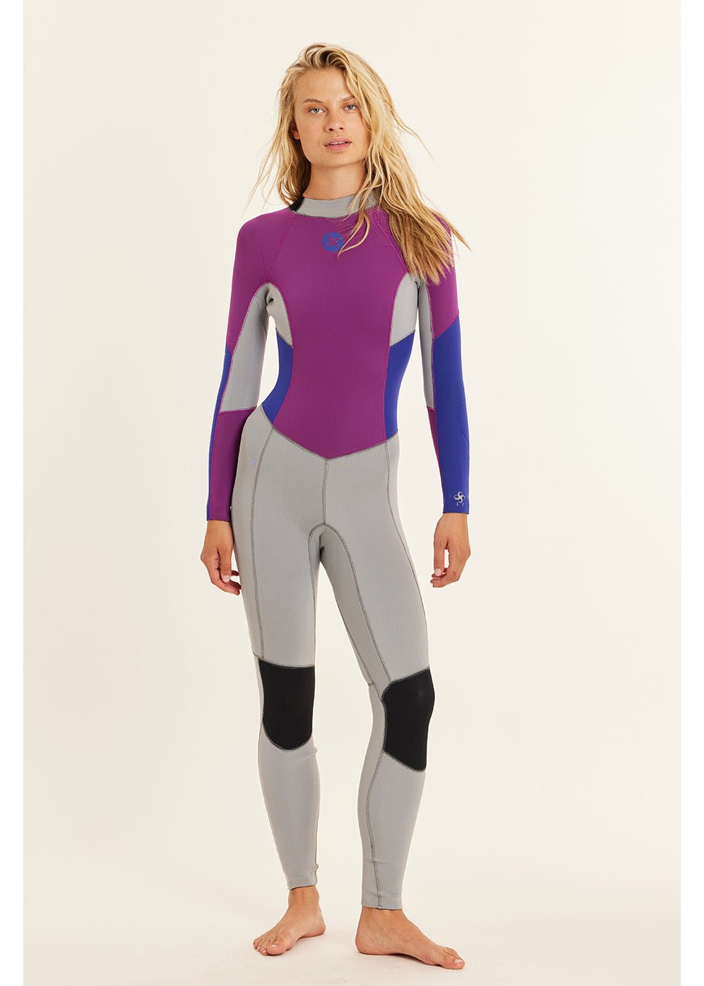 Sisstr Seven Seas 3/2 Back Zip Full Suit, Violet - Stoke Outlets