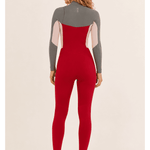 Sisstr Seven Seas 3/2 Chest Zip Full Suit, Red - Stoke Outlets