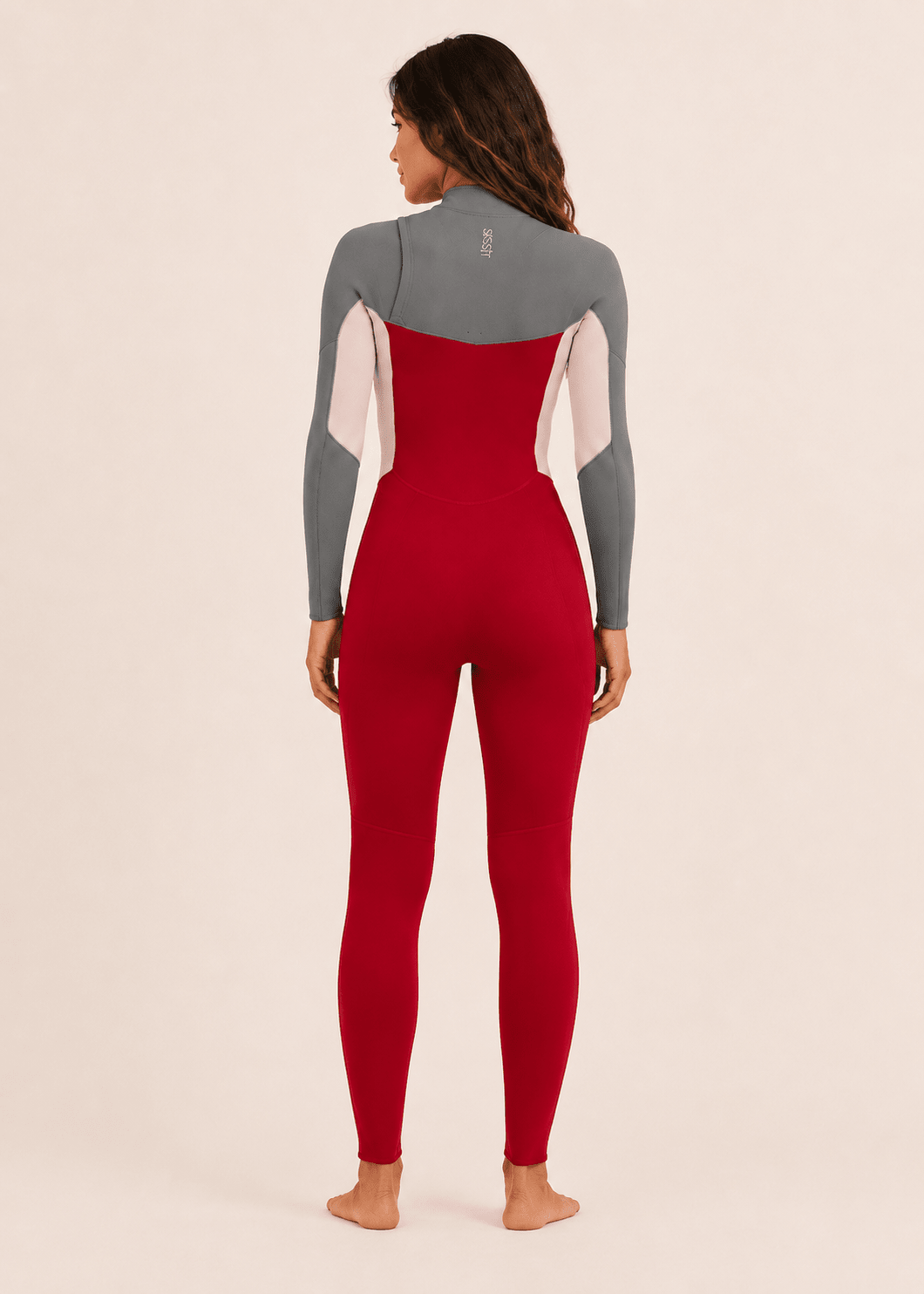 Sisstr Seven Seas 3/2 Chest Zip Full Suit, Red - Stoke Outlets
