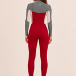Sisstr Seven Seas 3/2 Chest Zip Full Suit, Red - Stoke Outlets