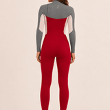 Sisstr Seven Seas 3/2 Chest Zip Full Suit, Red - Stoke Outlets