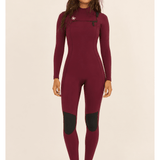 Sisstr Seven Seas 3/2 Chest Zip Full Suit, Wine - Stoke Outlets
