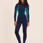 Sisstr Seven Seas 4/3 Chest Zip Full Suit, Strong Blue - Stoke Outlets