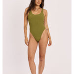 Sisstr Shore Thing Cheeky One Piece, Seaweed - Stoke Outlets