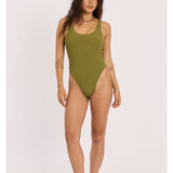 Sisstr Shore Thing Cheeky One Piece, Seaweed - Stoke Outlets