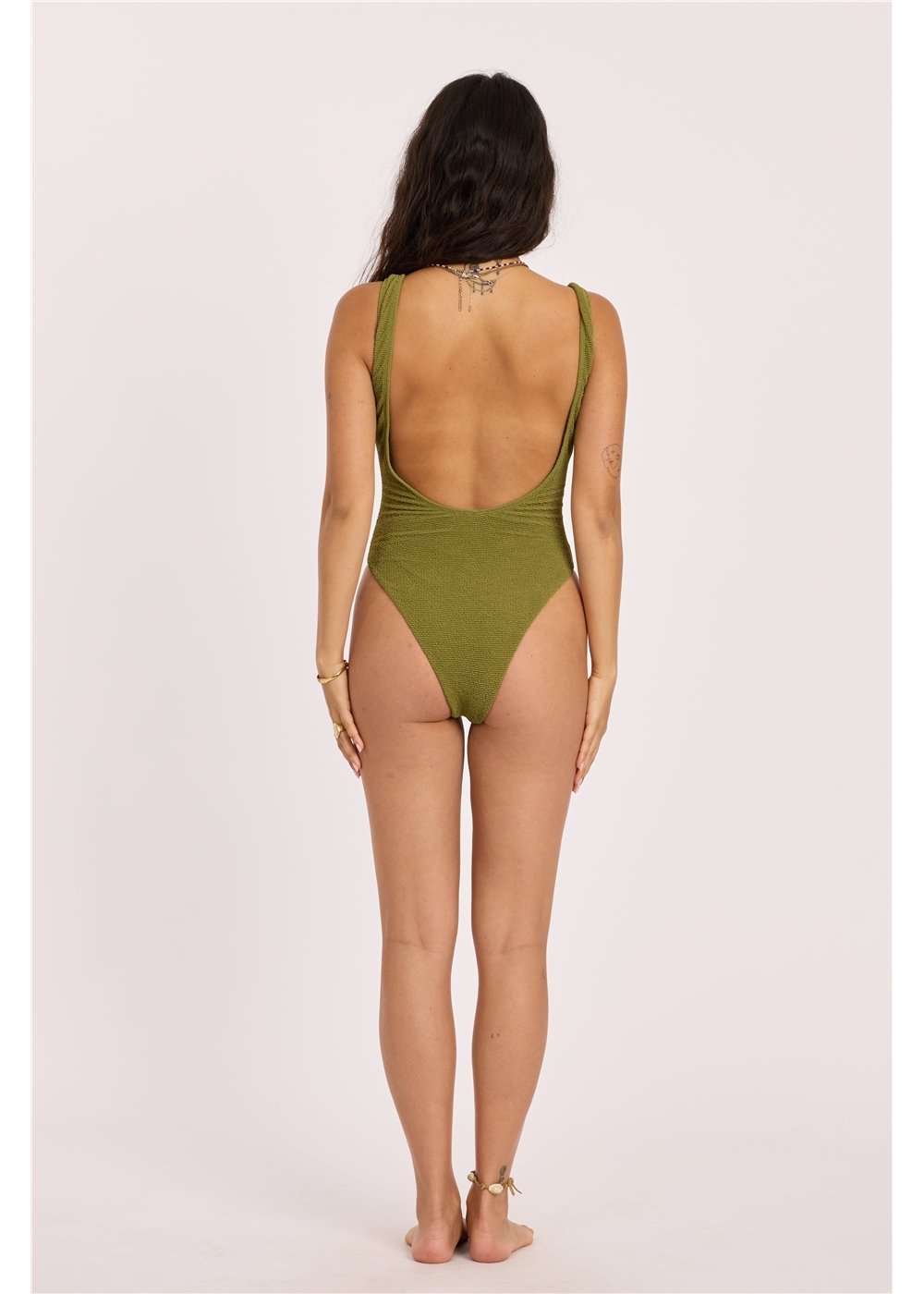 Sisstr Shore Thing Cheeky One Piece, Seaweed - Stoke Outlets