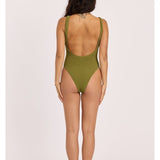 Sisstr Shore Thing Cheeky One Piece, Seaweed - Stoke Outlets