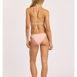 Sisstr Shore Thing Halter Swim Top, Beach Blush - Stoke Outlets