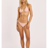 Sisstr Shore Thing Halter Swim Top, Beach Blush - Stoke Outlets