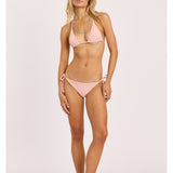 Sisstr Shore Thing Halter Swim Top, Beach Blush - Stoke Outlets