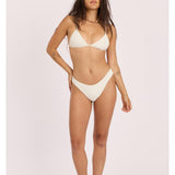 Sisstr Shore Thing High Hip Swim Bottom, Sea Salt - Stoke Outlets
