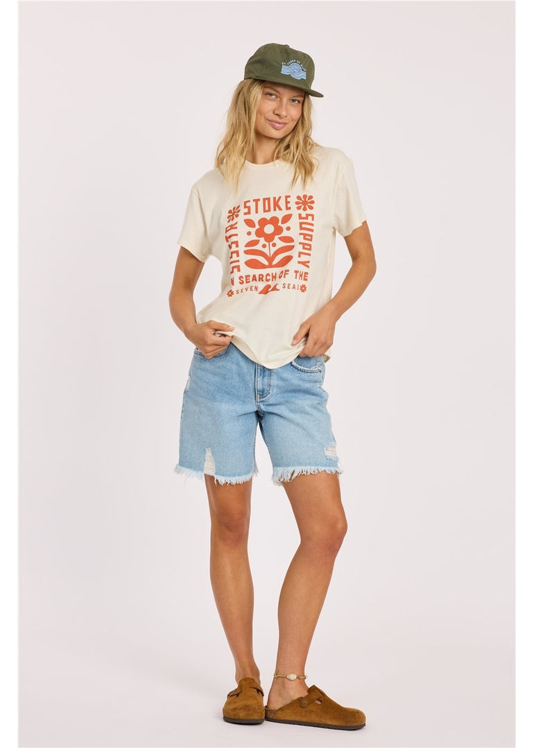 Sisstr SHORE THING SS BOYFRIEND TEE-SES - Stoke Outlets