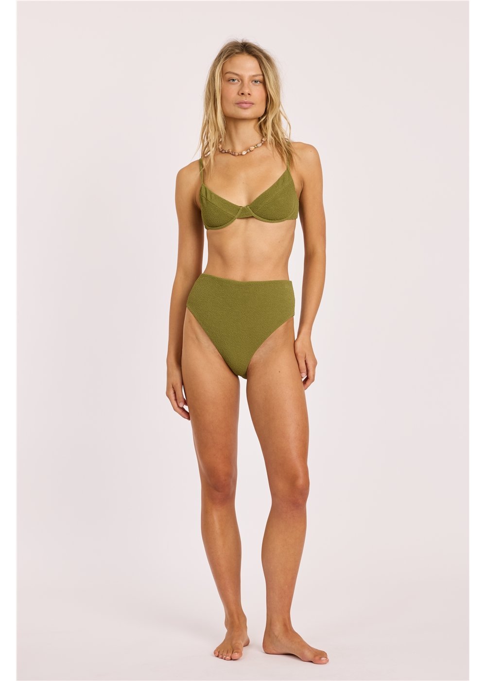 Sisstr Shore Thing Underwire Swim Top, Seaweed - Stoke Outlets