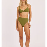 Sisstr Shore Thing Underwire Swim Top, Seaweed - Stoke Outlets