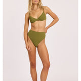 Sisstr Shore Thing Underwire Swim Top, Seaweed - Stoke Outlets