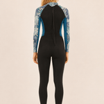 Sisstr Summer Seas 3/2 Back Zip Full Wetsuit, Laguna - Stoke Outlets