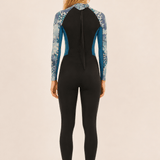 Sisstr Summer Seas 3/2 Back Zip Full Wetsuit, Laguna - Stoke Outlets