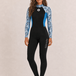 Sisstr Summer Seas 3/2 Back Zip Full Wetsuit, Ocean - Stoke Outlets