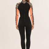Sisstr Summer Seas 3/2 Print Back Zip Full Suit, Black - Stoke Outlets