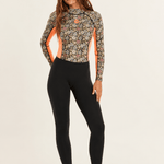 Sisstr Summer Seas 3/2 Print Back Zip Full Suit, Black - Stoke Outlets