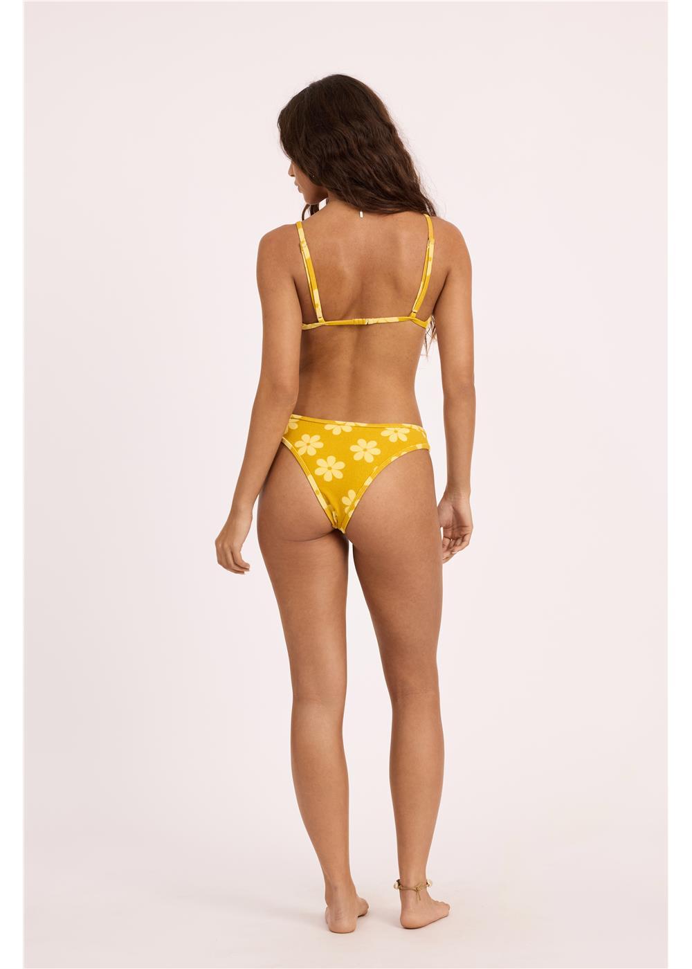 Sisstr Sunchaser High Hip Swim Bottom, Honeygold - Stoke Outlets