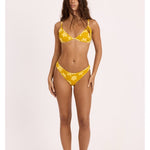 Sisstr Sunchaser Triangle Swim Top, Honeygold - Stoke Outlets