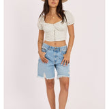SISSTR SUNDAZED SS WOVEN TOP-SES - Stoke Outlets
