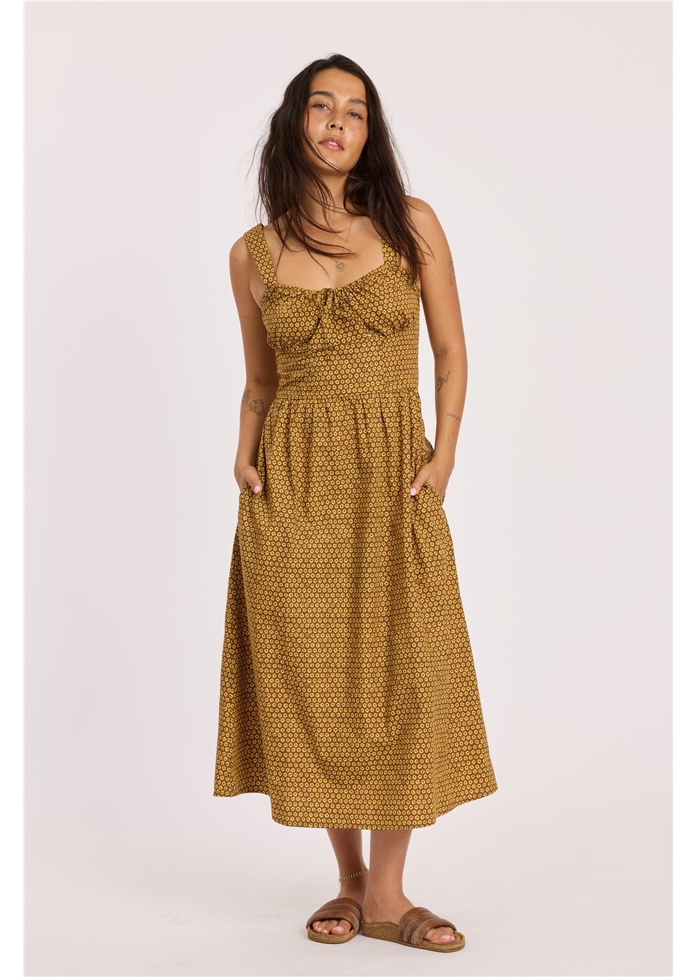 Sisstr SUNSPELL WOVEN TANK DRESS-KON - Stoke Outlets