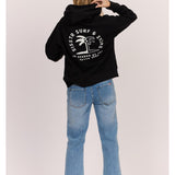 SISSTR SURF LS HOODED FLEECE - BLK - Stoke Outlets
