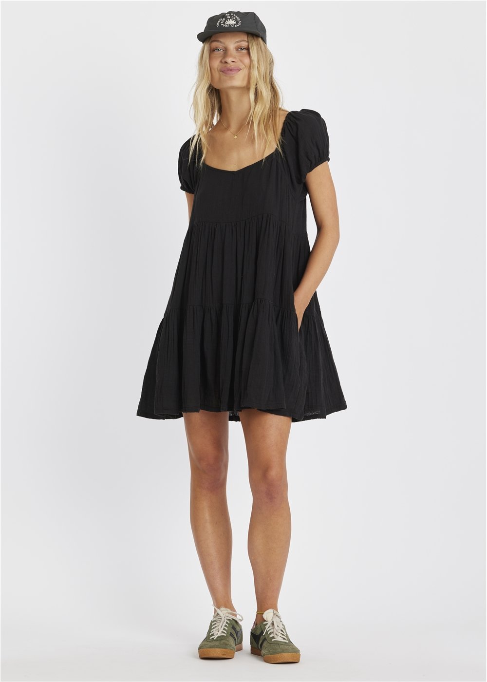 Sisstr Surfer Breeze Short Sleeve Woven Dress - Stoke Outlets