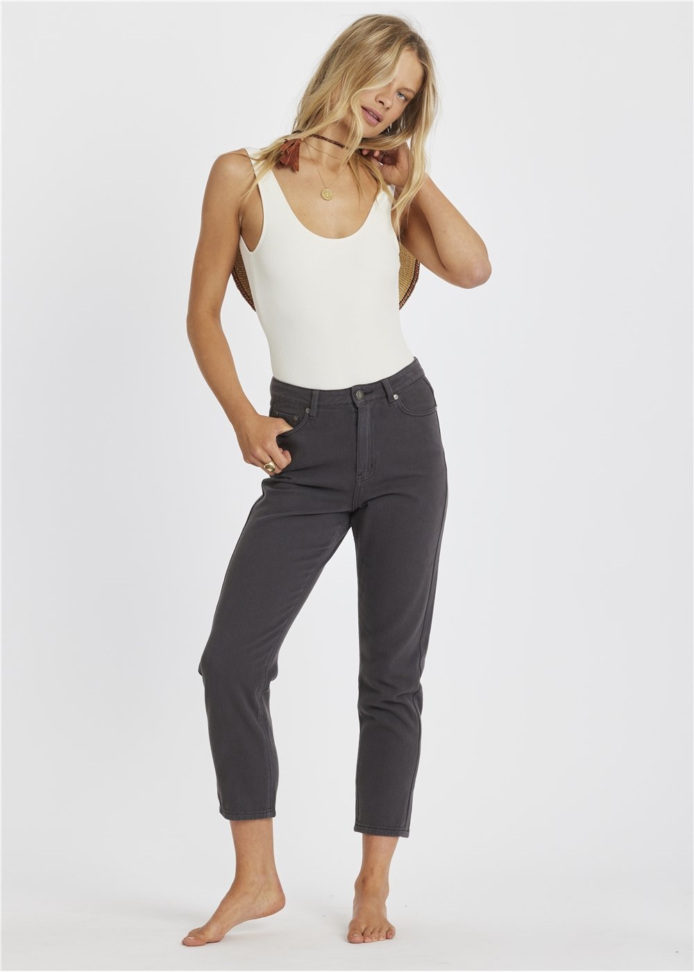 SISSTR WATCH ME GO DENIM WVN PANT - BLF - Stoke Outlets