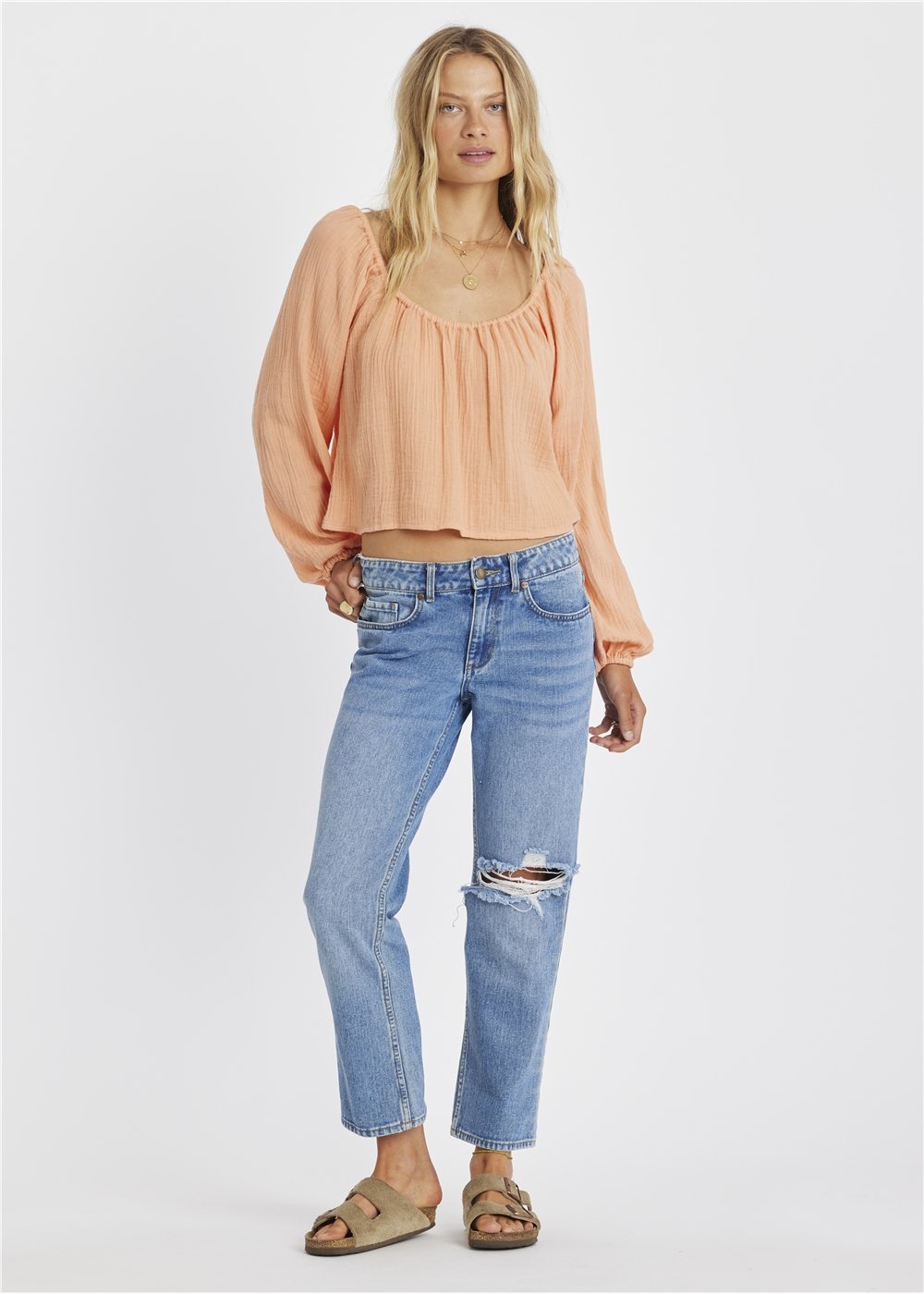 Sisstr Wave Rider Long Sleeve Woven - Stoke Outlets