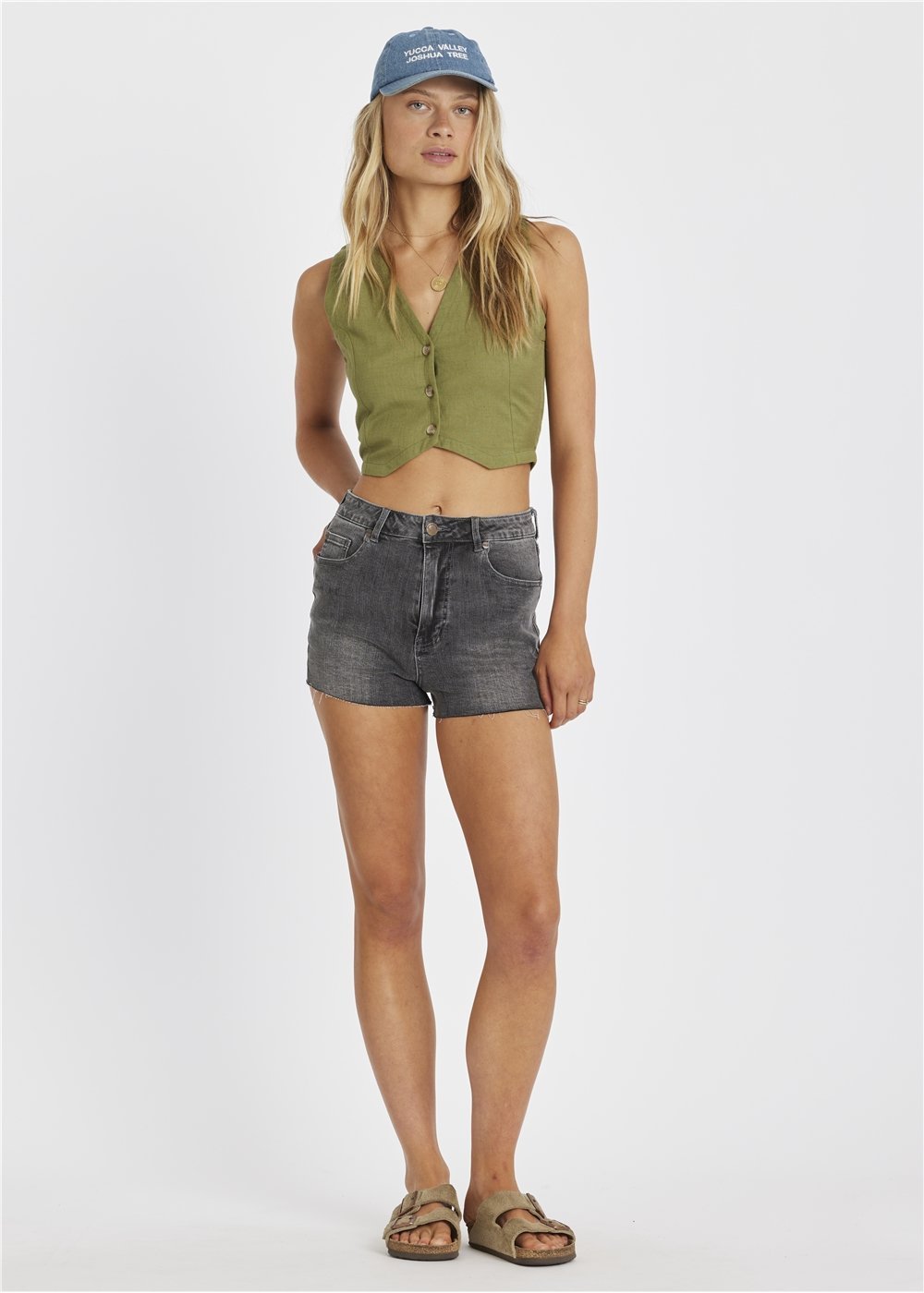 Sisstr WEEKEND WVN DENIM SHORT-ASP - Stoke Outlets
