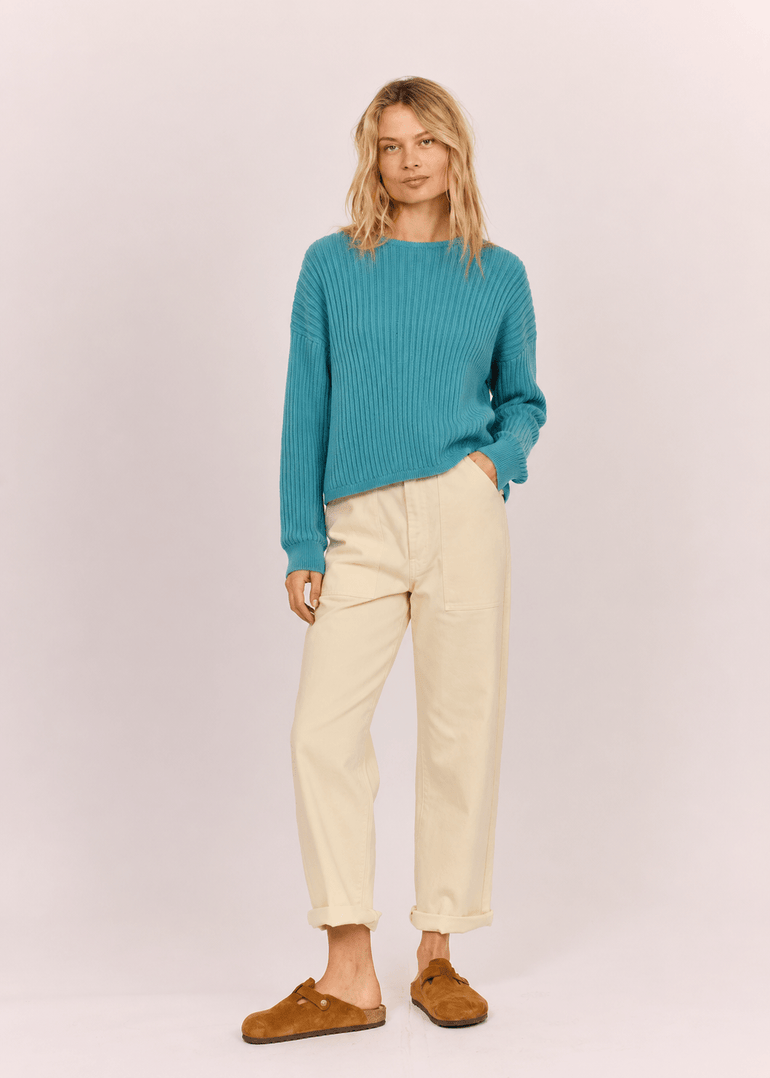 Sisstr Westport Sweater, Aqua - Stoke Outlets