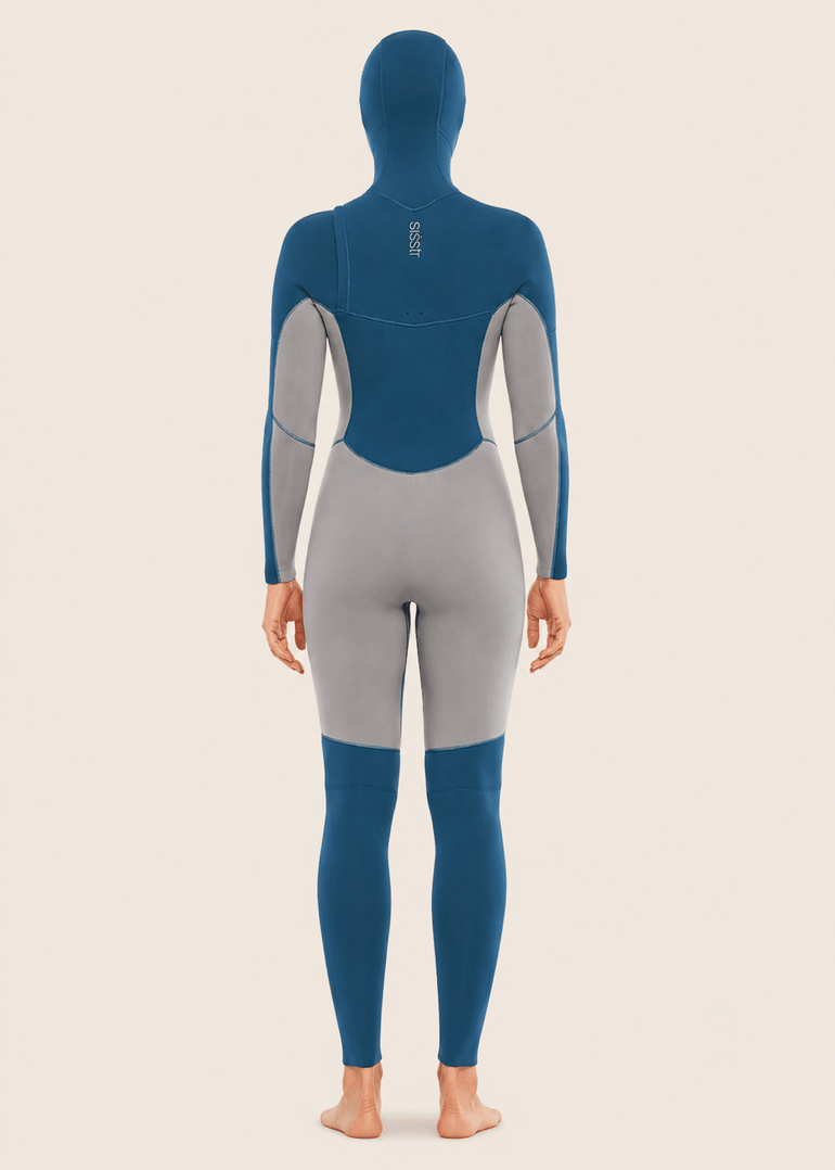 Sisstr Women's My Seas 5/4 Hooded Wetsuit, Laguna - Stoke Outlets
