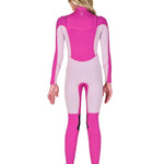 Sisstr Youth Seven Seas 3/2 Chest Zip Full Suit, Magenta - Stoke Outlets