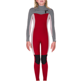 Sisstr Youth Seven Seas 3/2 Chest Zip Full Suit, Red - Stoke Outlets