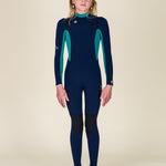 Sisstr Youth Seven Seas 3/2 Chest Zip Full Suit, Strong Blue - Stoke Outlets