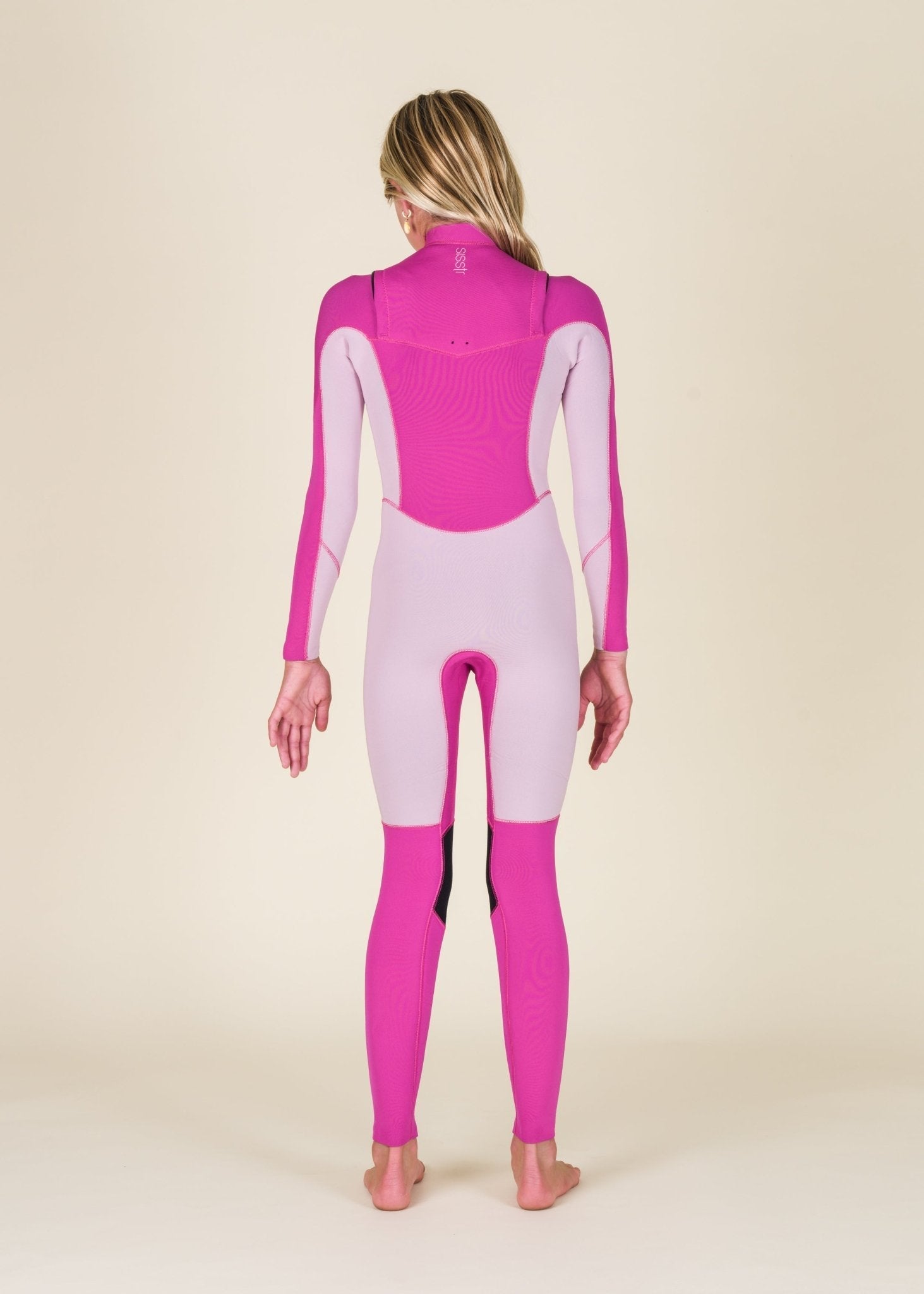 Sisstr Youth Seven Seas 4/3 Chest Zip Full Suit, Magenta - Stoke Outlets