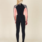 Sisstr Youth Summer Seas 3/2 Print Back Zip Full Suit, Black - Stoke Outlets