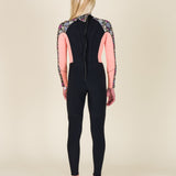 Sisstr Youth Summer Seas 3/2 Print Back Zip Full Suit, Black - Stoke Outlets