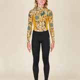 Sisstr Youth Summer Seas 3/2 Print Back Zip Full Suit, Gold - Stoke Outlets